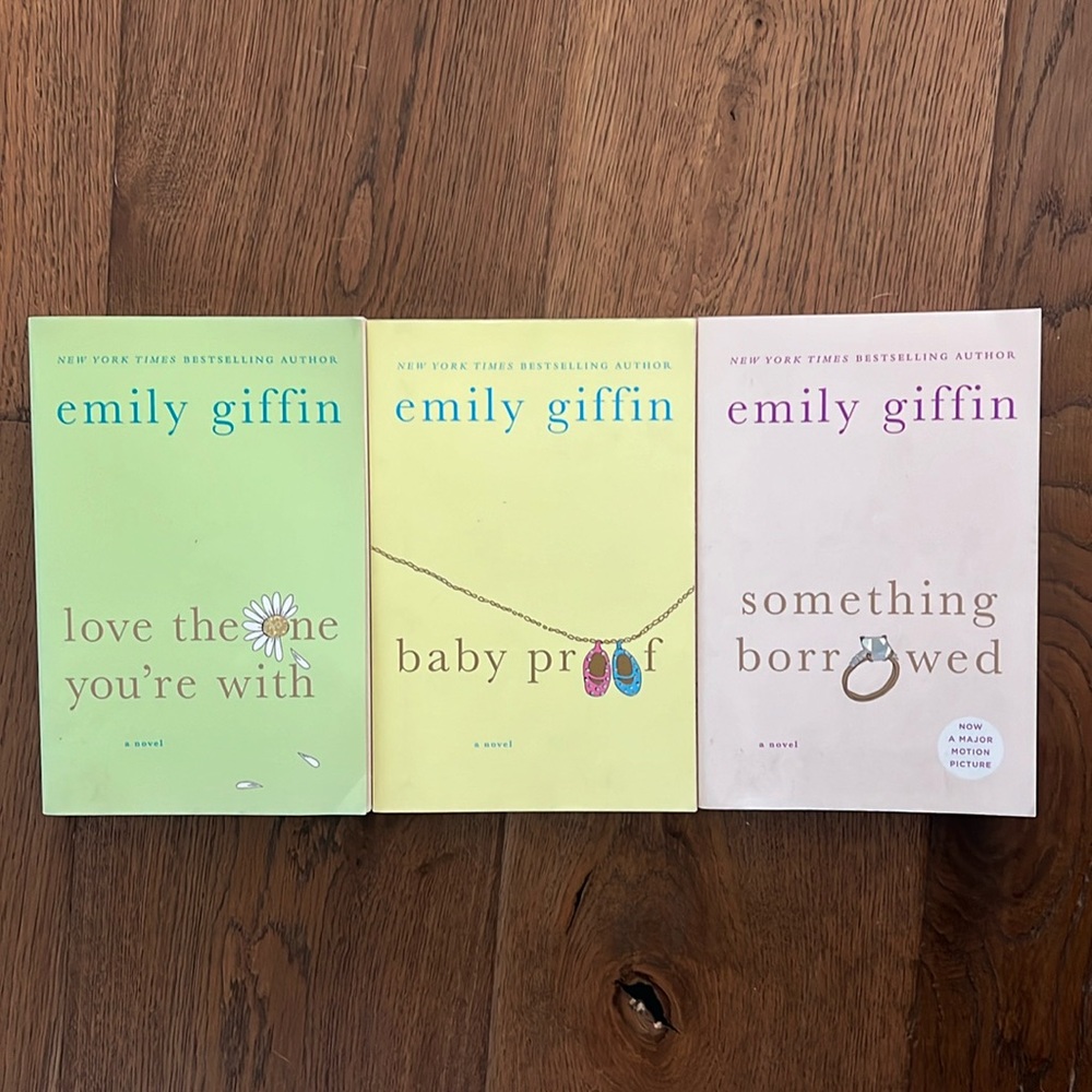 Emily Giffin something borrowed baby proof love the one you’re with books set